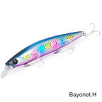 TSURINOYA 4PCS Ultra Long Casting Saltwater Sinking Minnow Sea Fishing Lure BAYONET 135mm 26.4g Seabass Mackerel Hard Bait