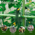 50Pcs Plant Trellis Connecting Buckles Pipe Support Fixing Clip Steely Plant Vine Climbing Pole Cages Connector Garden Vegetable
