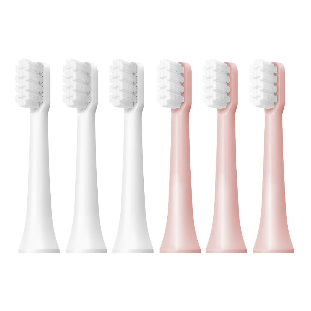 Replacement Brush Heads for MIJIA T100 Electric Toothbrush, DuPont Soft Bristles, 6/12pcs