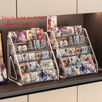 1PC Step Display Rack Desktop Multi-Tier Stand for Cards Photos Stationery Small Accessories Storage