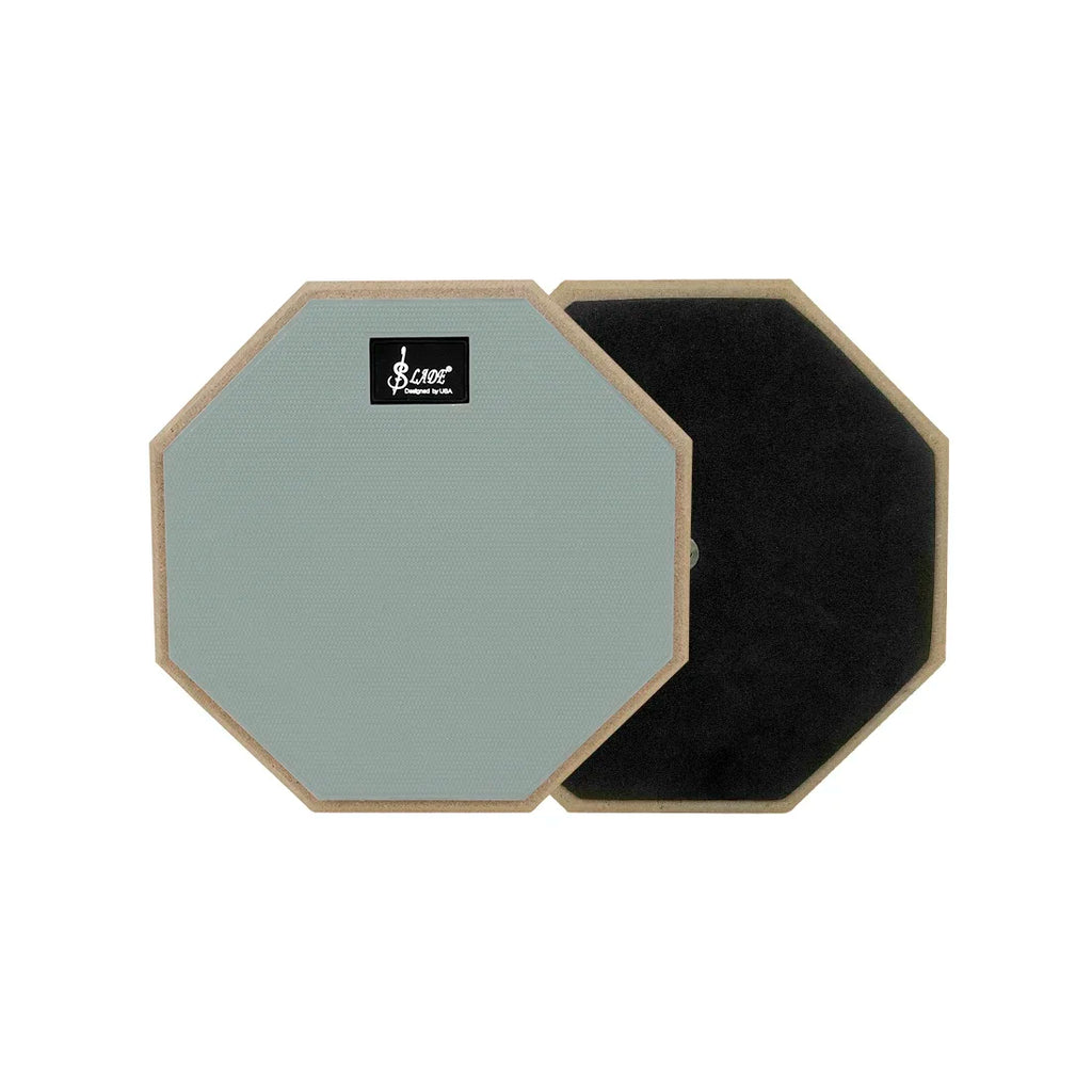 SLADE 8 Inch 12 Inch Drum Practice Pad Rubber Wooden Dumb Drum Pad Mute Training for Jazz Drums Exercise Beginners