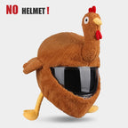 Helmet Protection Headgear Cover Cartoon Fluffy Plush Set For Motorcycle Full-Face Protective Case Motorbike Safety Trendy