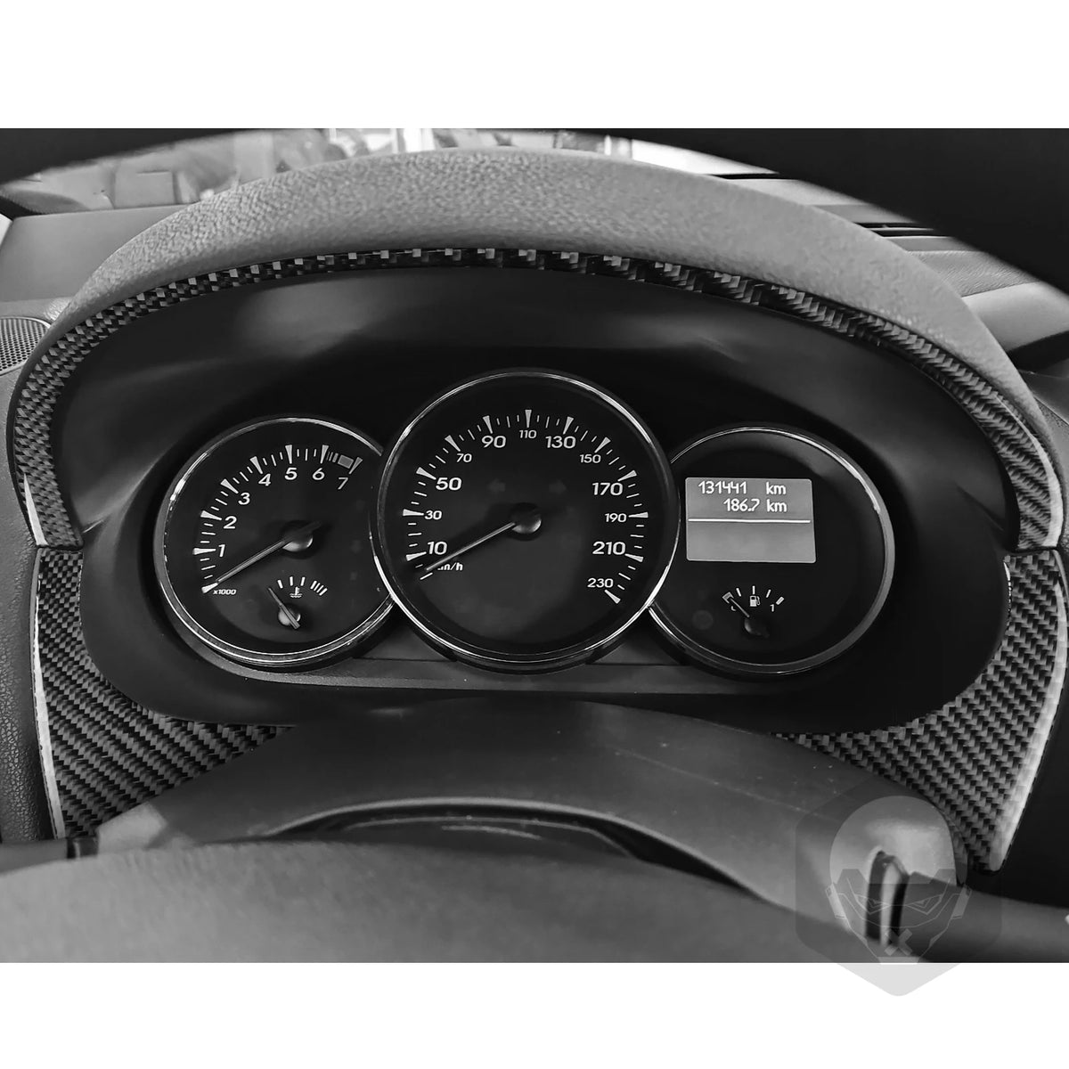For Renault Fluence Megane 3 RS 2009-2017 Real Carbon Fiber Stickers Central Radio AC/CD Shift Door Panel Car Trim Accessories