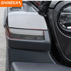 SHINEKA ABS Front Wheel Eyebrow Light Lamp Decoration Cover for Jeep Wrangler JL Gladiator JT 2018-2022 Exterior Accessories