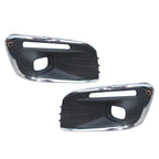 For Citroen Elysee C-Elysee 2017 2018 2019 High Configuration Front Bumper Fog Light Frame Cover Trims Grille Car Accessories