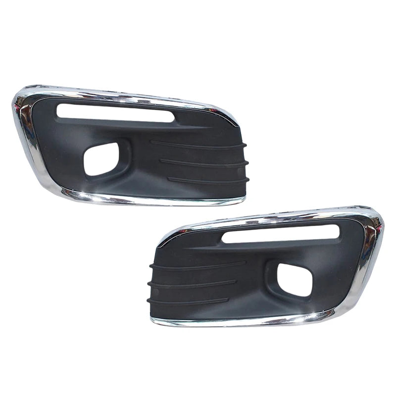 For Citroen Elysee C-Elysee 2017 2018 2019 High Configuration Front Bumper Fog Light Frame Cover Trims Grille Car Accessories