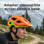 BATFOX MTB Cycling Helmet with GoPro Mount, Comfort Liner, M/L 55-62cm, Multi-Color
