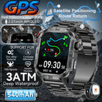 2026New GPS Outdoor Smart Watch Men Women Compass Altimeter Barometer Waterproof Bluetooth Call Sports Smartwatch 540mAh Battery
