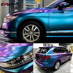 Sparkle Metallic Chameleon Vinyl Wrap Film Roll Purple To Blue Car Adhesive Vinyl Motorcycle Decal Wrapping Car Film Covering