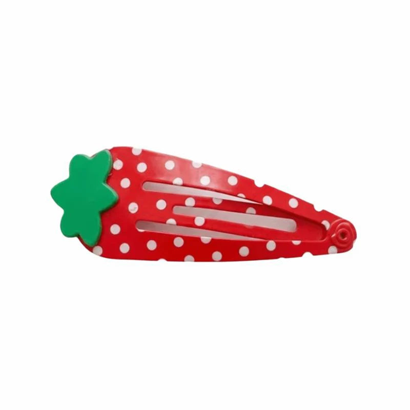 Oversized 28cm Strawberry Polka Dot Hair Clips Novelty Hairpin Y2K Lolita Girl Hair Accessories Cosplay Photo Prop Festival Gift