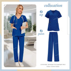 Niaahinn brand Set Women's Medical Uniforms Surgical Pajamas Nurse Uniforms Scrub Set Hospital Work Clothes Dental Surgery Suits