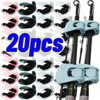 20/5Pcs Fishing Rod Holder Fixer Clip Fishing Pole Holder Compact Design Fishing Rod Fixer Fish Rod Holder Storage Accessories