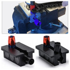 Billet Aluminum Adjustable Spanner Wrench + Vise Jaw Insert for Hose End Fitting Black Blue