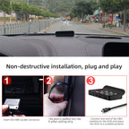 M3 Auto OBD2 GPS Head-Up Display Auto Electronics HUD Projector Digital Speedometer Obd2 Display  Windshield Big Font projection