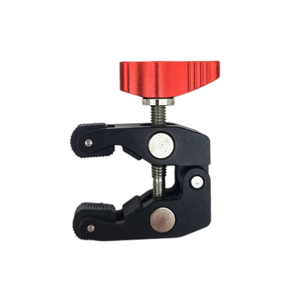 Super Clamp Camera Clamp Mount Monitor 360° Ballhead Magic Arm Double Ball Head Adapter with 1/4"-20 & 3/8"-16  For video