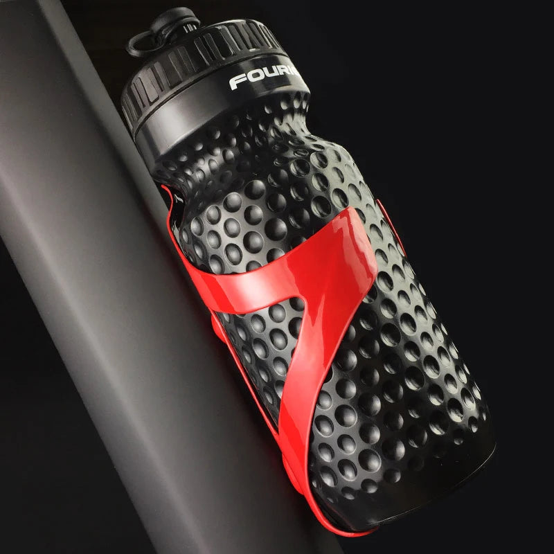 Carbon Fiber Bicycle Water Bottle Cage Holder, One-Piece High Strength, Glossy/Matt Black, Red, White