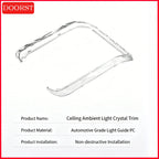 For Mercedes Benz C GLC E Class W206 X254 W214 Crystal Reading Light Frames Decorative Stickers Interior Modification Accessorie