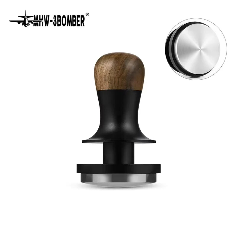 MHW-3BOMBER 30lb Constant Pressure Coffee Tamper 51mm 53mm 58mm Espresso Flat Tampers with Calibrated Spring Loaded Barista Tool
