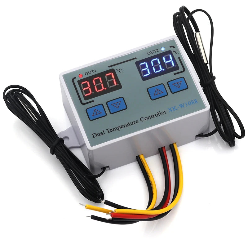 W1088 digital temperature and humidity controller egg incubator thermostat humidity controller heating and cooling controller