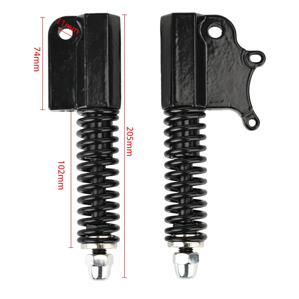10 Inch Front Shock Absorber Suspension For Kugoo M4 Electric Scooter Spring Rebound Damping Left and Right Parts