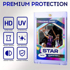1-20 Magnetic Card Holder 35pt One Touch Card Holder U-V Protectors Hard Plastic for Trading Cards Magnet Baseball Cards Holder