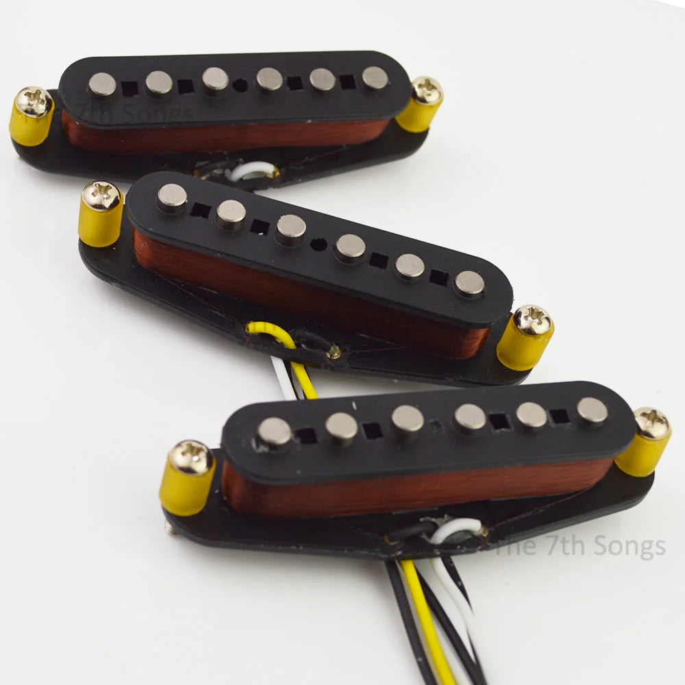 1969 Style ST Single Coil Electric Guitar Pickup Set Alnico 5, Plain Enamel Wire