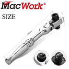1/4 Ratchet Wrench, 2 In 1 Mini Ratchet - Socket And Bit Ratchet, 72 Teeth Reversible, 1/4 Ratchet Bent