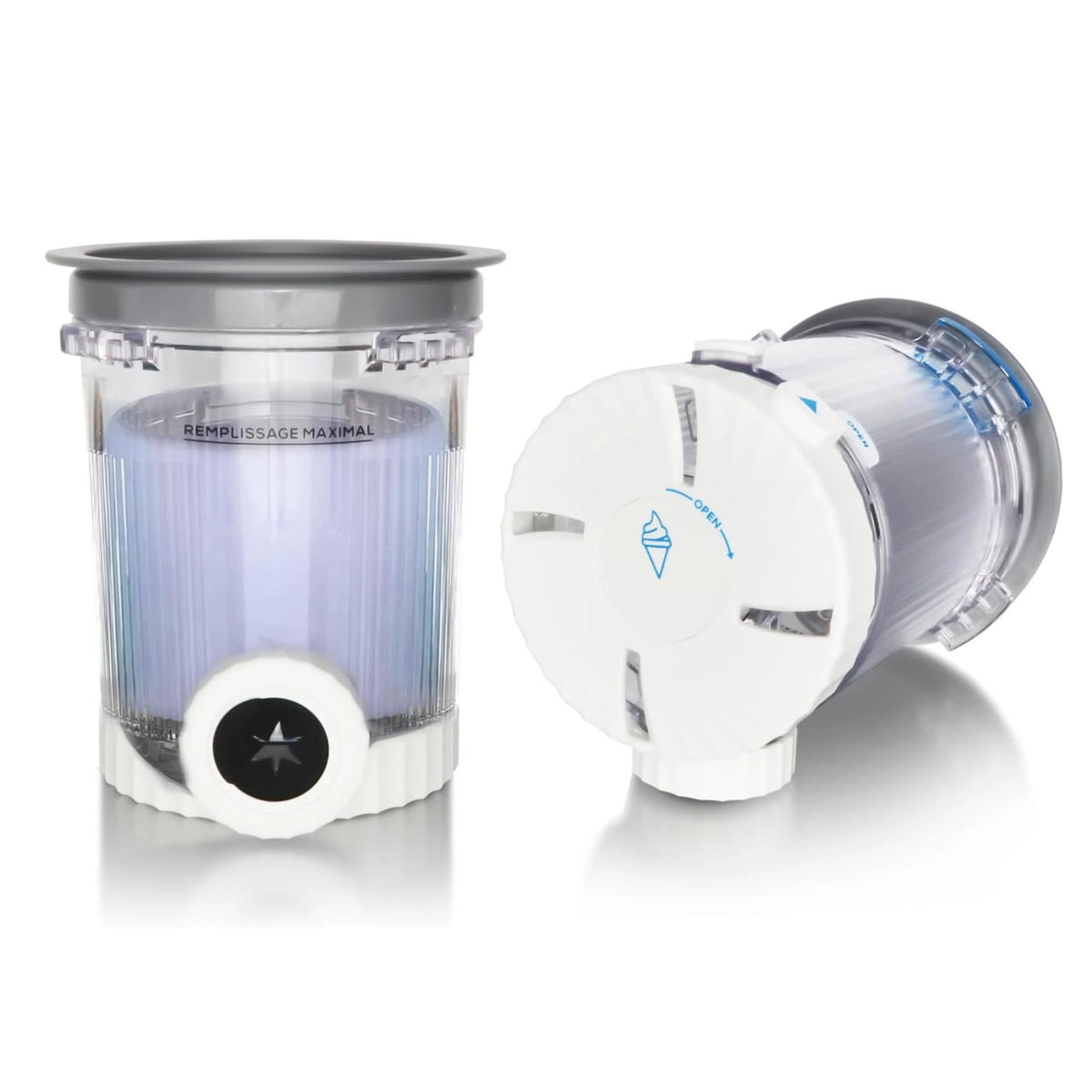 Compatible with Ninja Swirl by Creami NC700 Ice Cream MakerFits NC701 NC701Q CN701CO, 16 oz. Cup Container Replacement, 2 pcs