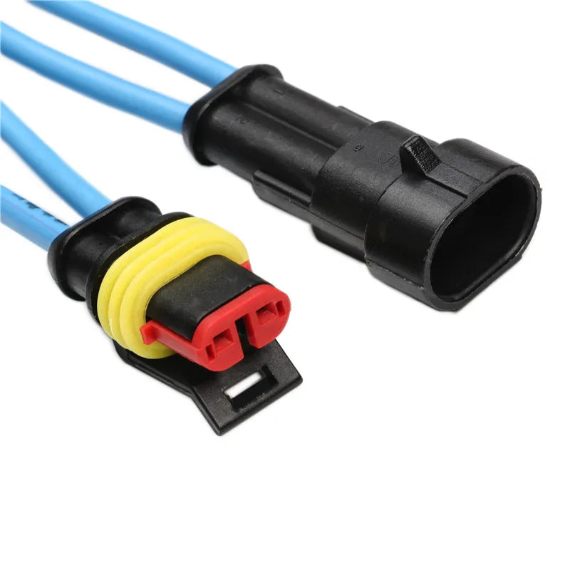 240/296/352/708pcs HID Waterproof Connectors 1/2/3/4 Pin Car Electrical Electri Wire Connector Plug Truck Harness
