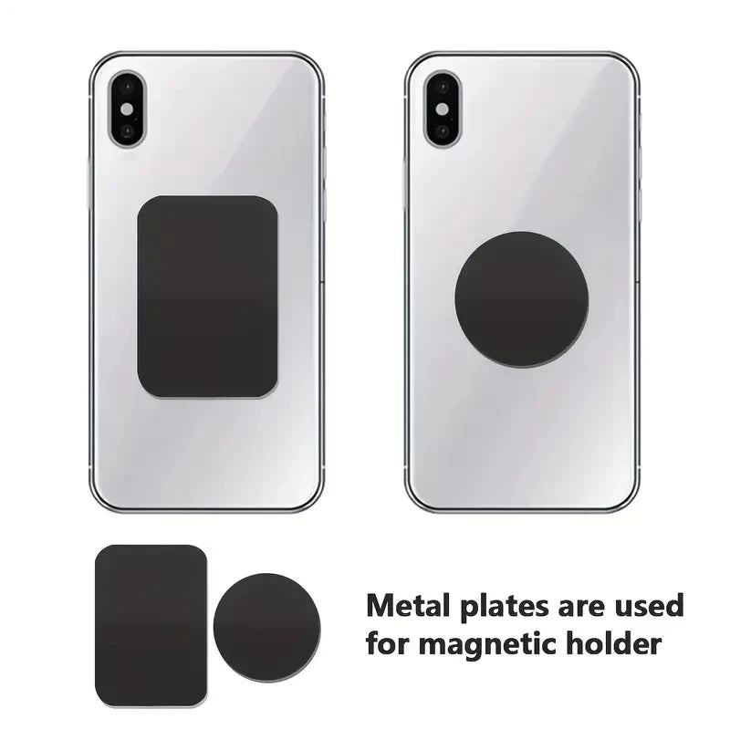 2-10Pcs 40X40mm 45x65mm Black Anti-scratch Metal Plate Disk Iron Sheet for Magnet Mobile Phone Holder