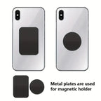 2-10Pcs 40X40mm 45x65mm Black Anti-scratch Metal Plate Disk Iron Sheet for Magnet Mobile Phone Holder