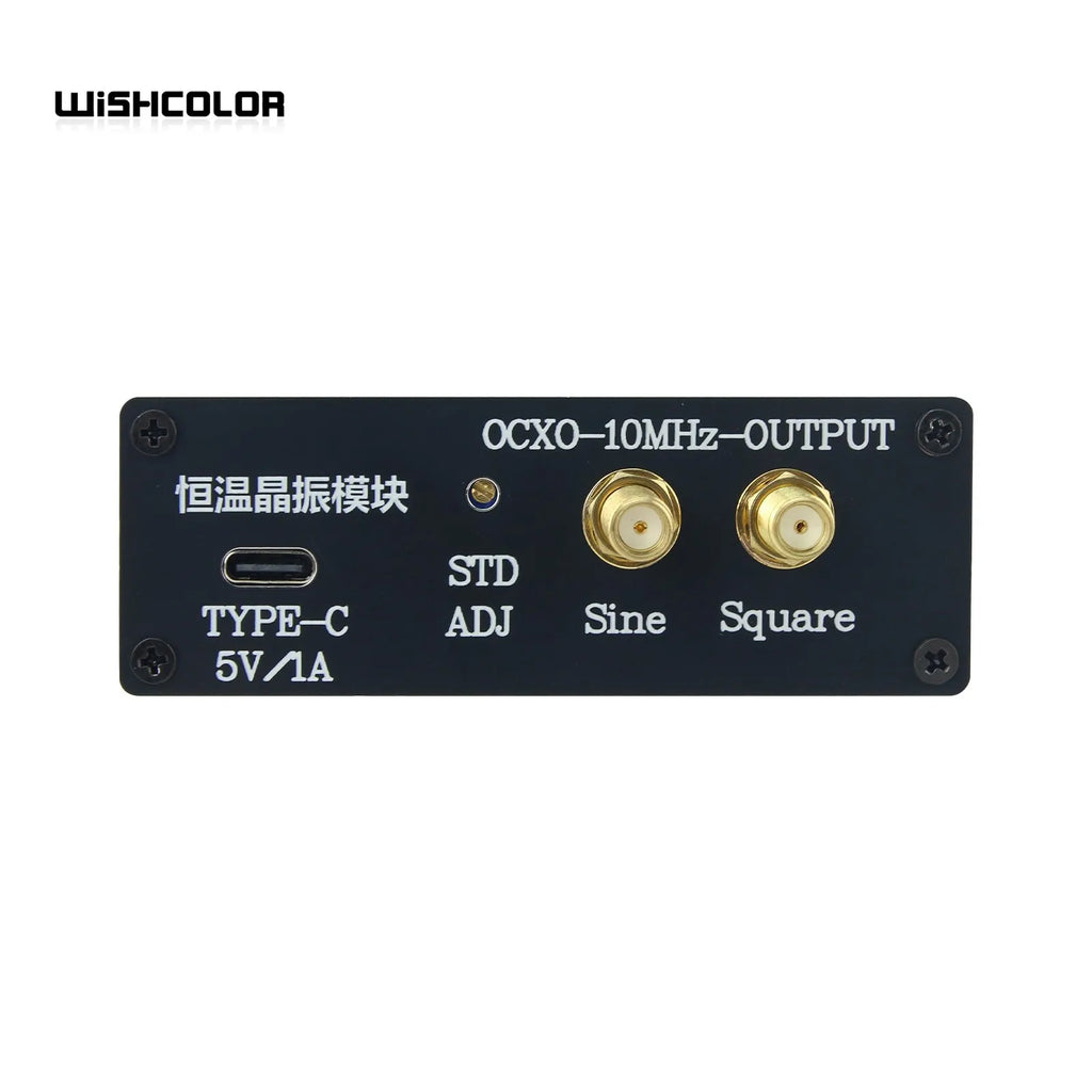 10MHz Sinewave Output OCXO Board Frequency Standard with Shell and Type-C Cable Stable Constant Temperature Crystal Oscillator