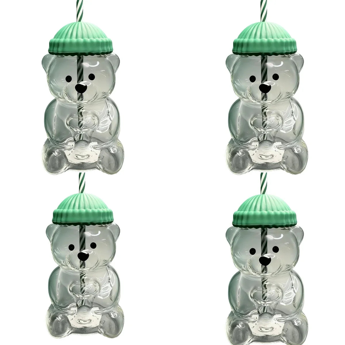 Green 4pcs / 500ml Plastic