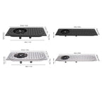 Pitcher Rinser Cup Washer Glass Sink Rinser Water Saving Easy To Install High Pressure Washing with Drip Tray for Coffee Shop