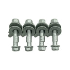 4PCS 10mm-17mm 12.9 Level Automotive Four Wheel Alignment Camber Bolt Tire Eccentric Screw Car Adjustment Repair Tools Silver