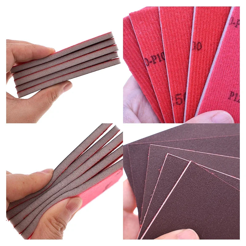 75*100MM Ultra Fine Wet Dry Sanding Sponge Blocks 10/20Pcs Assorted Grit 120-3000 Washable Reusable for Polishing Abrasive Tools