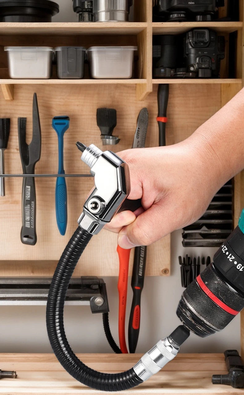 90/105 Degree Angle Electric Corner Turner, Electric Screwdriver Hardware Tool Accessories, Elbow Universa Flexible Shaft