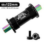 Ceramic Bearing Bicycle Bottom Bracket 68*103 107 110 113 119 122mm Square Titanium Axle Road Mountain Bike Central Axis BB Sets