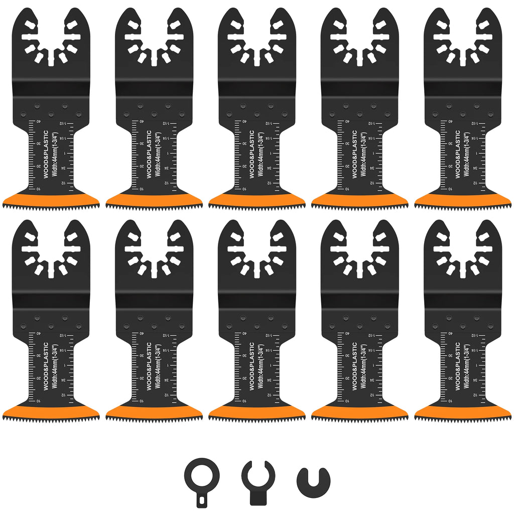 10/50Pcs Oscillating Saw Blades 44MM Multitool Blades Sharp Oscillating Saw Blades Fast Cutting Wood PVC Cutter Saw Blades