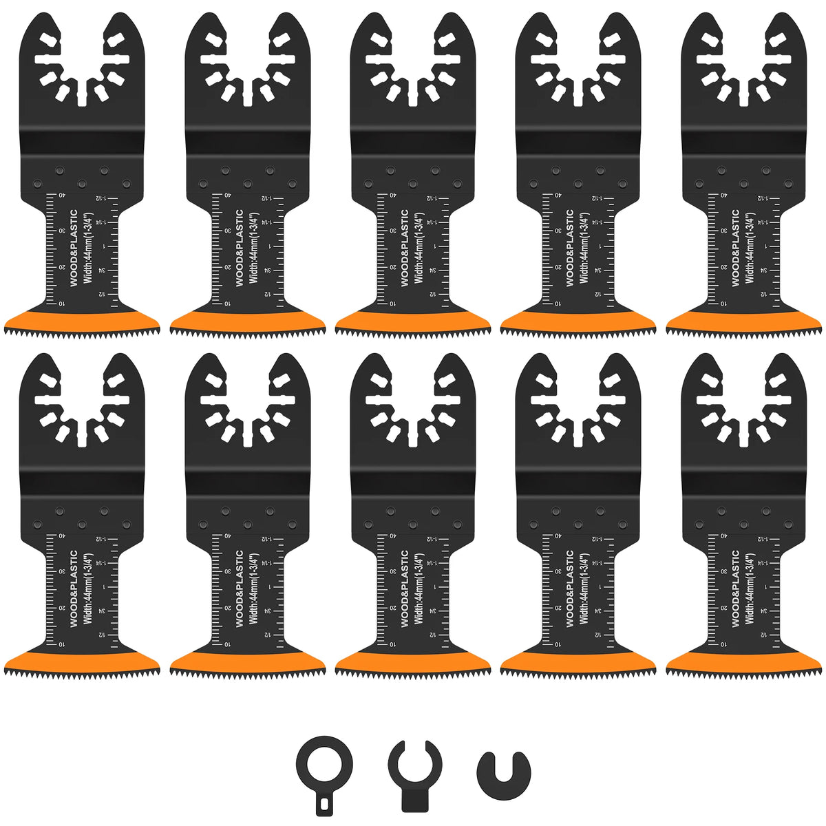 10/50Pcs Oscillating Saw Blades 44MM Multitool Blades Sharp Oscillating Saw Blades Fast Cutting Wood PVC Cutter Saw Blades