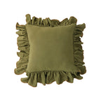 45X45cm Home Decor Cotton Ruffles Pillow Cover Sofa Decorative Cushion Cover Beige Pink Princess Throw Pillow Case Pillowsham
