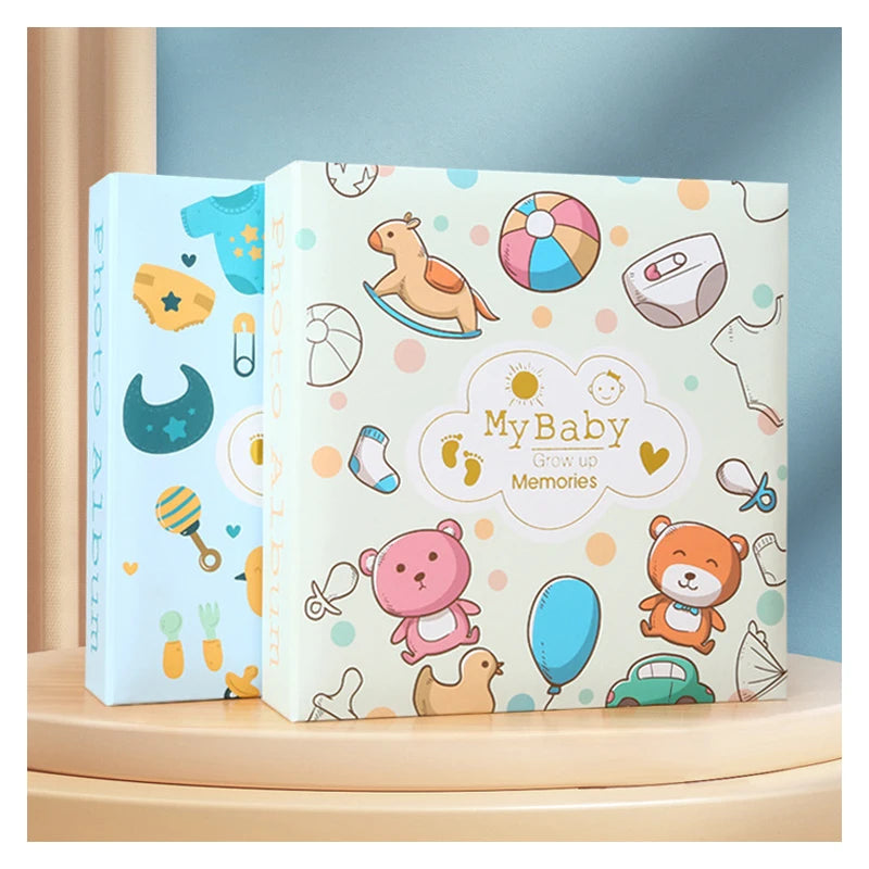 6 inch 200 Pocket 4x6 Cartoon Photo Album 10x15 Photocard Holder Baby Memories Instax Collect Book Family Memory Photos Album