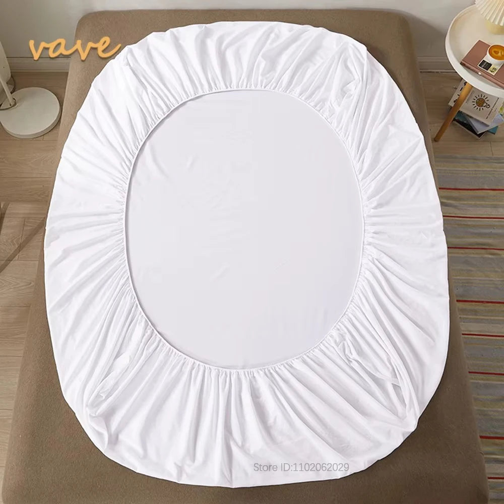 Soft Cotton Fitted Sheet Single Double King Queen Size Mattress Cover with Elastic Band Bed Sheet Bed Linens 100/120/150/180/200