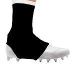 Football cleat covers spats 1 pair slip resistant high elastic foot covers solid color