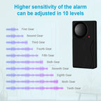 Wireless Vibration Bike Alarm With Remote Control Anti-Theft Alarm 110dB Loud Bike Door Window Motorcycle Security Alarm System