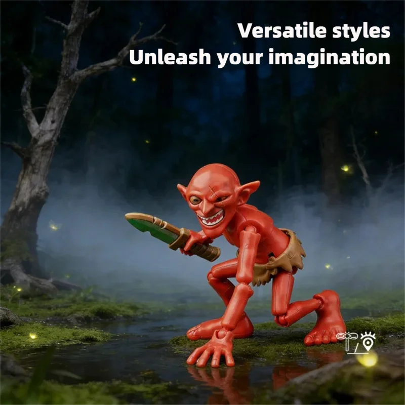New Goblin Multi Jointed Movable Toy Multi Form Action Figure DIY Full Body Movable Assemble Handmade Model Kids Toys Gifts