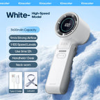 KINSCOTER Outdoor Foldable Portable Handheld Fan Mini Cooling Rechargeable 3600mAh 100-level Free Control High Speed Turbo Fan