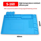 ESD Insulation Heat-resistant Repair Silicone Pad for Parts and Tool Storage Welding BGA Soldering Station Repair Work Pad Tool