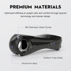 TOSEEK Carbon Stem12Degree Mountain Bike Stem 31.8mm Bicycle Handlebar Stems 70/80/90/100/110/120/130mm Black Gloss Bicycle Part