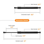 Tailgate Assist Damper Shock Strut Kit for 2015-2024 Ford F-150, 1 Set